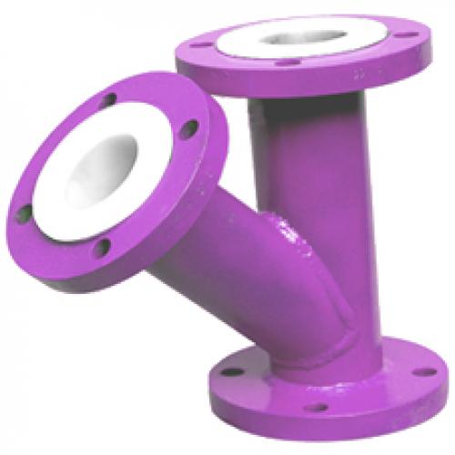 PTFE lined Y type strainer