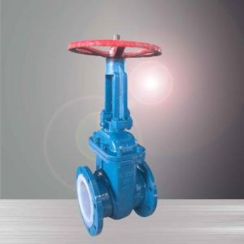 PTFE lined gate valve  PTFE lined gate valve