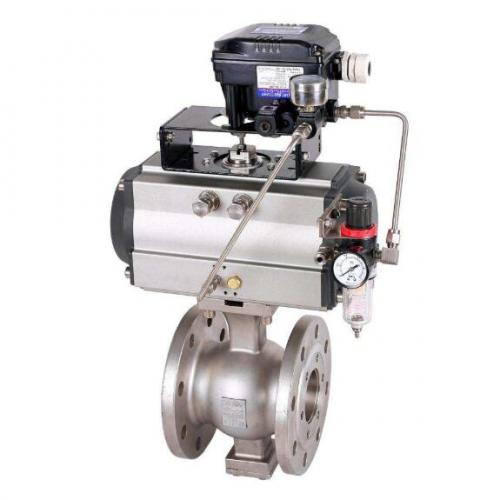 Pneumatic segment control ball valve Pneumatic segment control ball valve